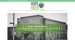 Desktop Screenshot of hopefaithministries.org